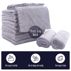 Bamboo Queen soft coral fleece washcloths—gentle touch for delicate skin.