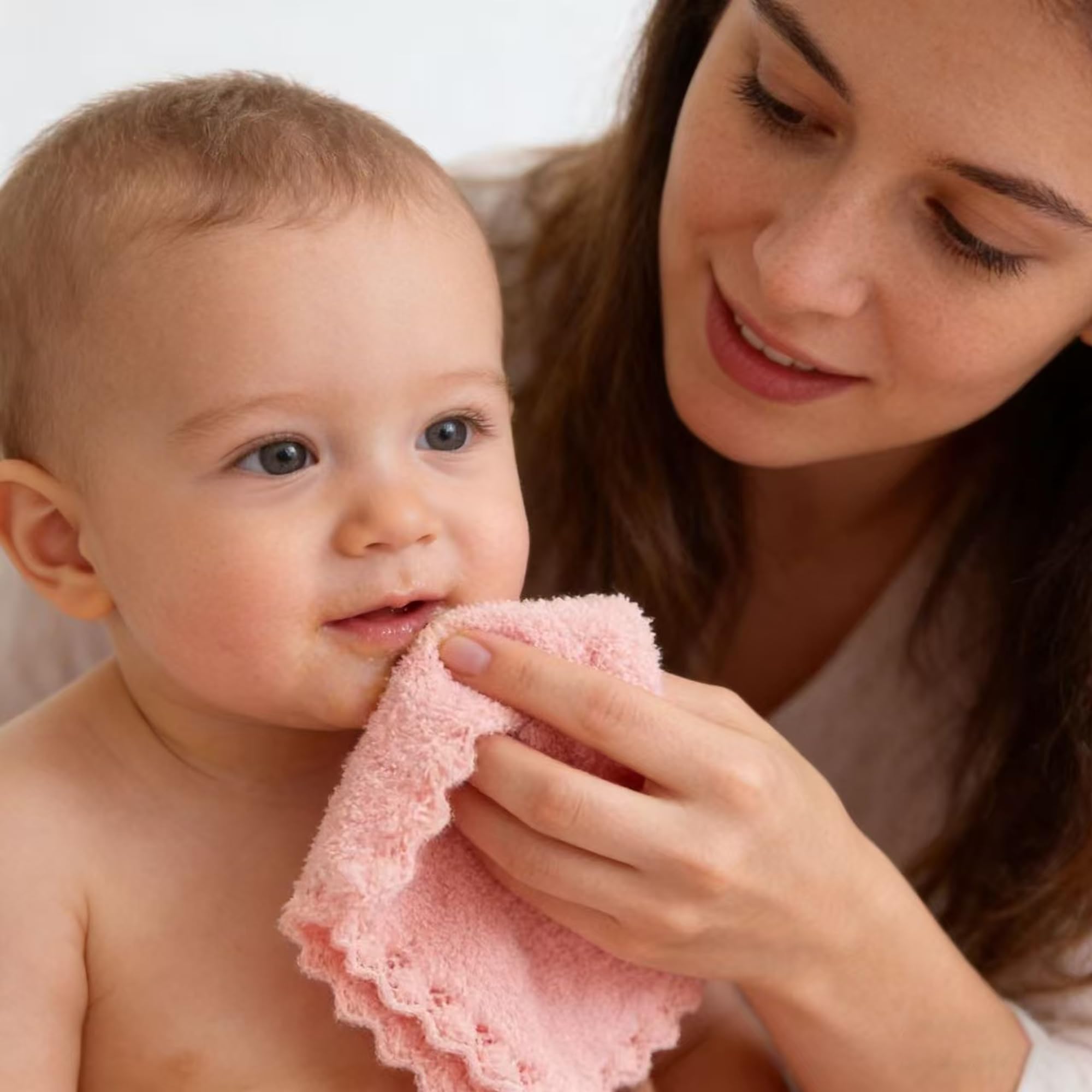 BAMBOO QUEEN versatile baby cloths for wash, wipe, burp and more
