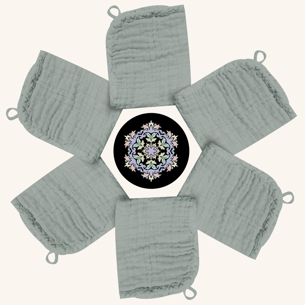 BAMBOO QUEEN washcloth 12x12 inch generous coverage for bath time