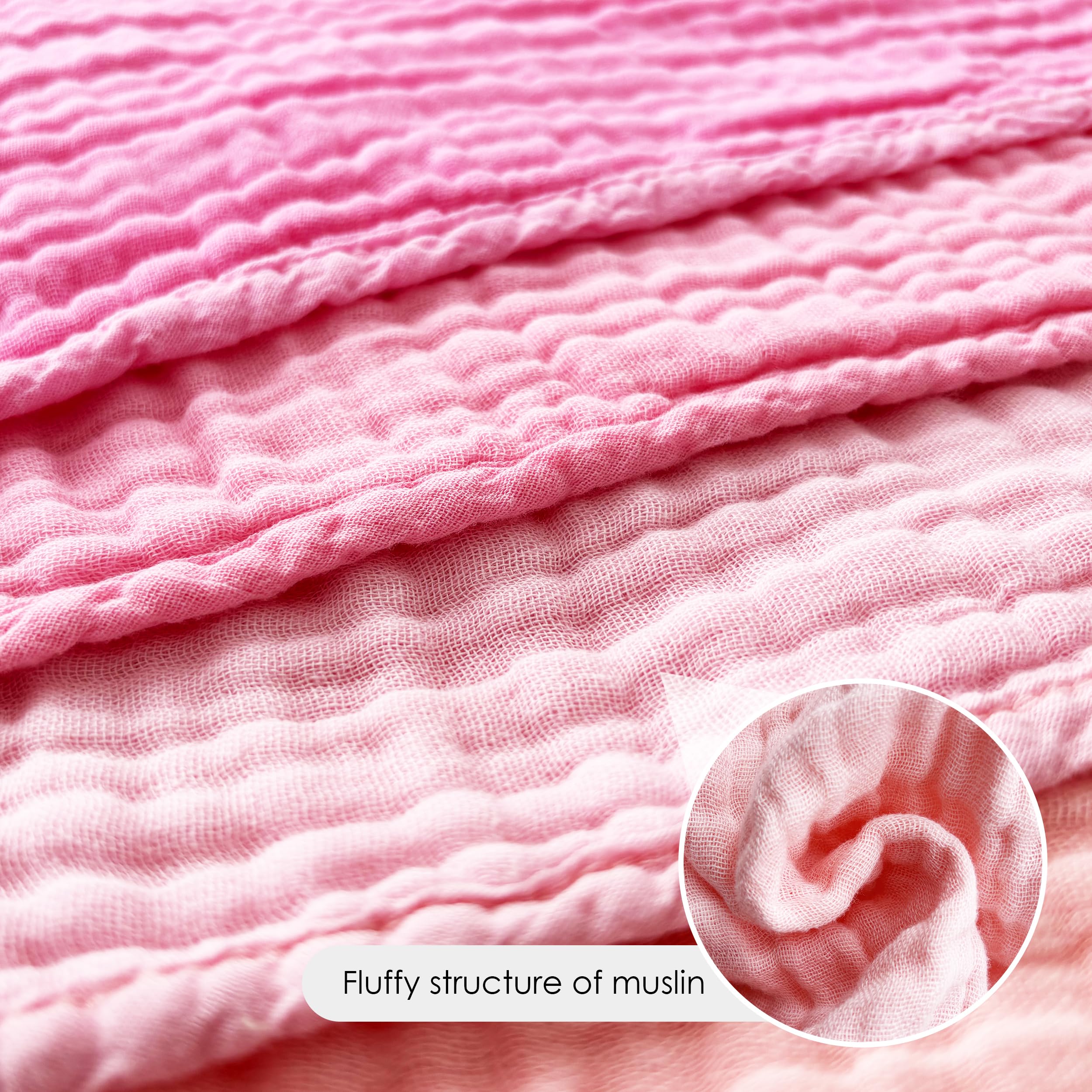 Bamboo Queen washcloths 12x12 inches offer generous coverage during bath or mess cleanup.