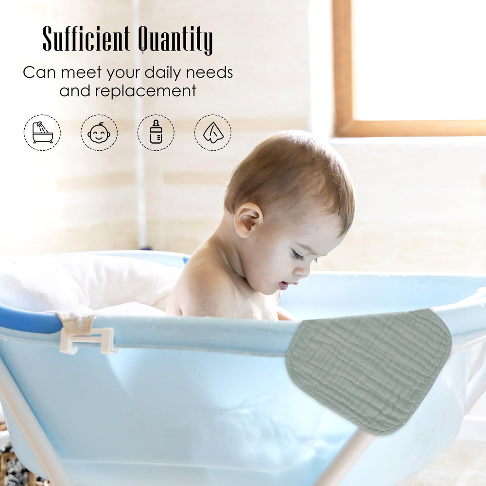 BAMBOO QUEEN washcloths durable reinforced stitching for long-lasting softness