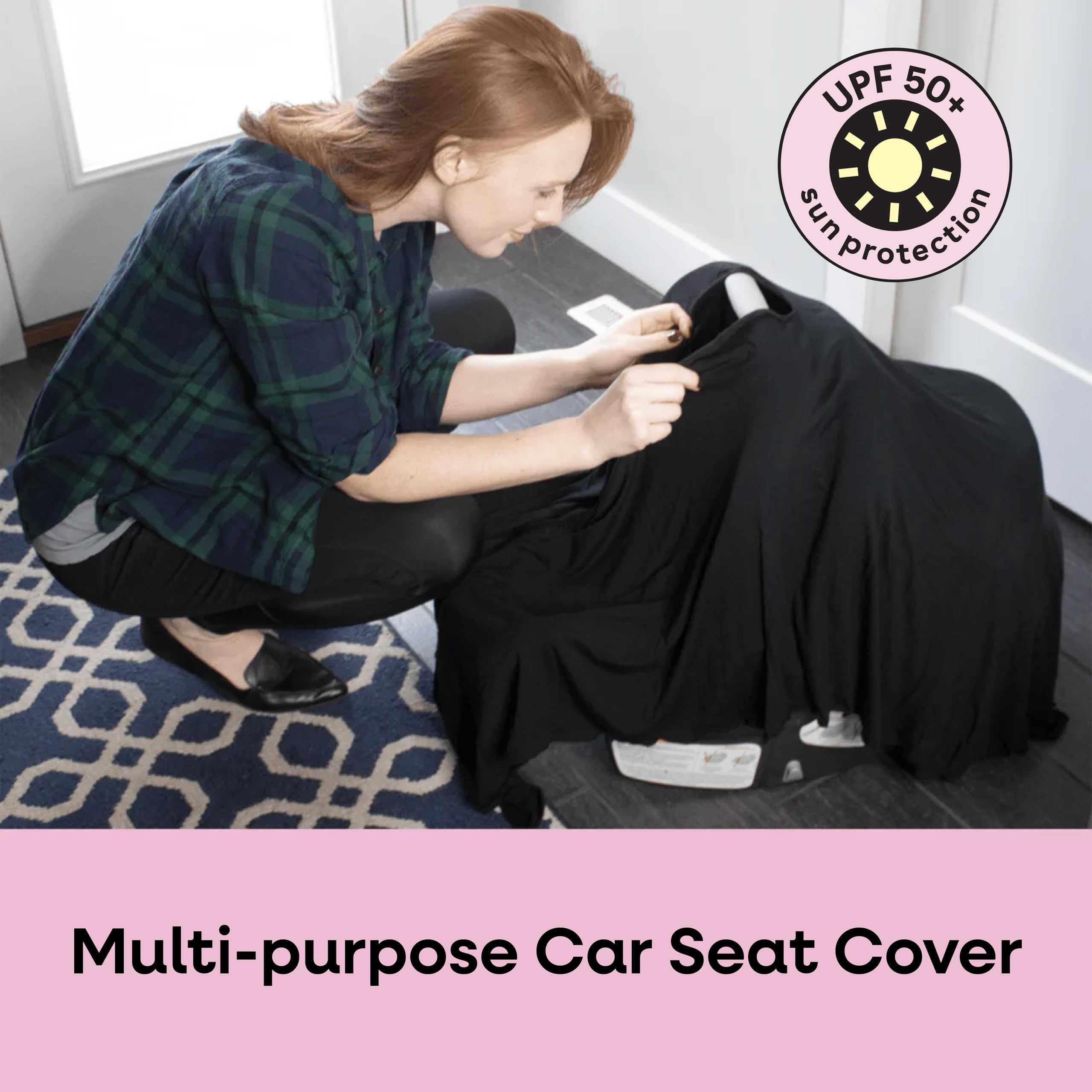 Loose-fit design of Bamboobies nursing cover supports comfortable wear