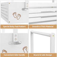 BAMBOOHOMIE Baby Shower Crate Closet side pattern highlights hollow bamboo accents