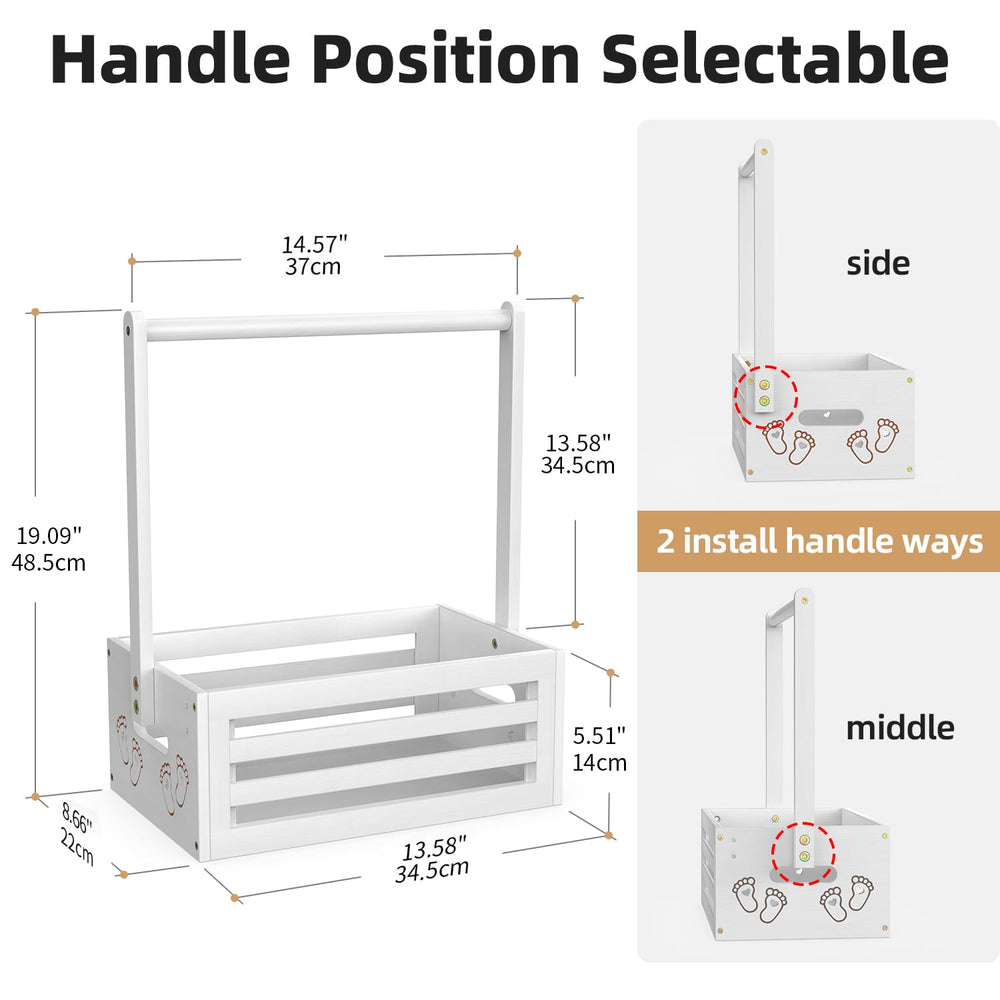 BAMBOOHOMIE baby shower crate dimensions reveal ample display space