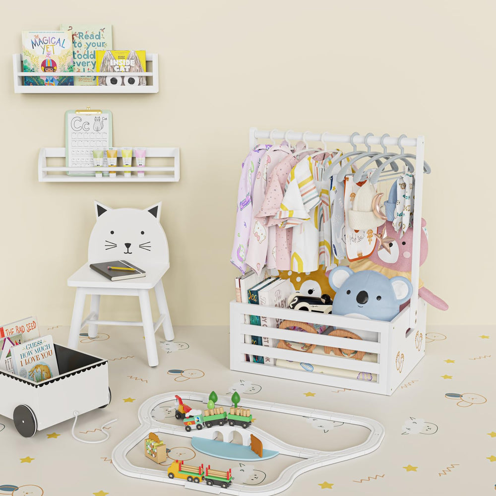 BAMBOOHOMIE baby shower crate in nursery shows practical decor and storage