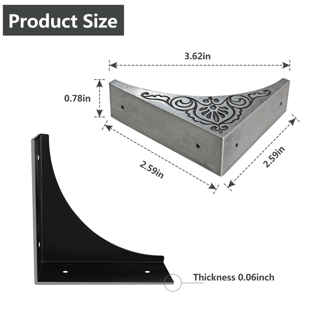 BAMI-LEE House zinc alloy corner protector with durable finish safeguards edges on furniture.