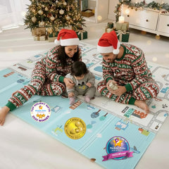BAMMAX waterproof play mat surface wipes clean after spills and messes