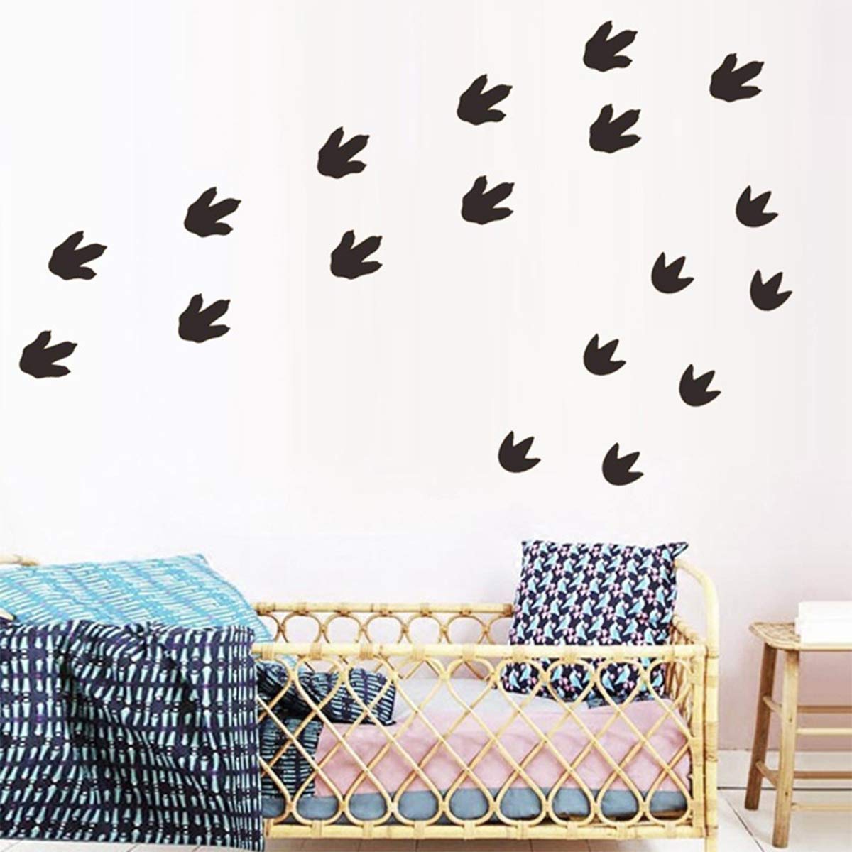 Bamsod dinosaur footprints nursery decor ideas for playful wall themes.