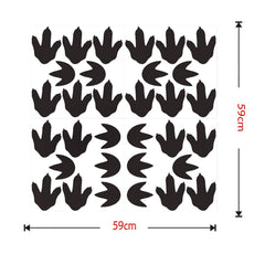 Bamsod environment-friendly vinyl dino tracks for safe wall decor.