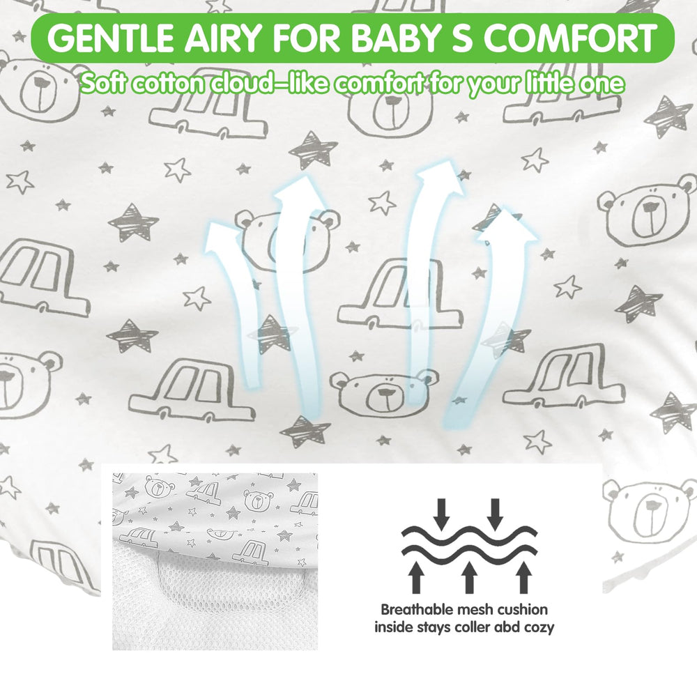 Banakshol baby lounger CPC CPSIA certified safety label visible.