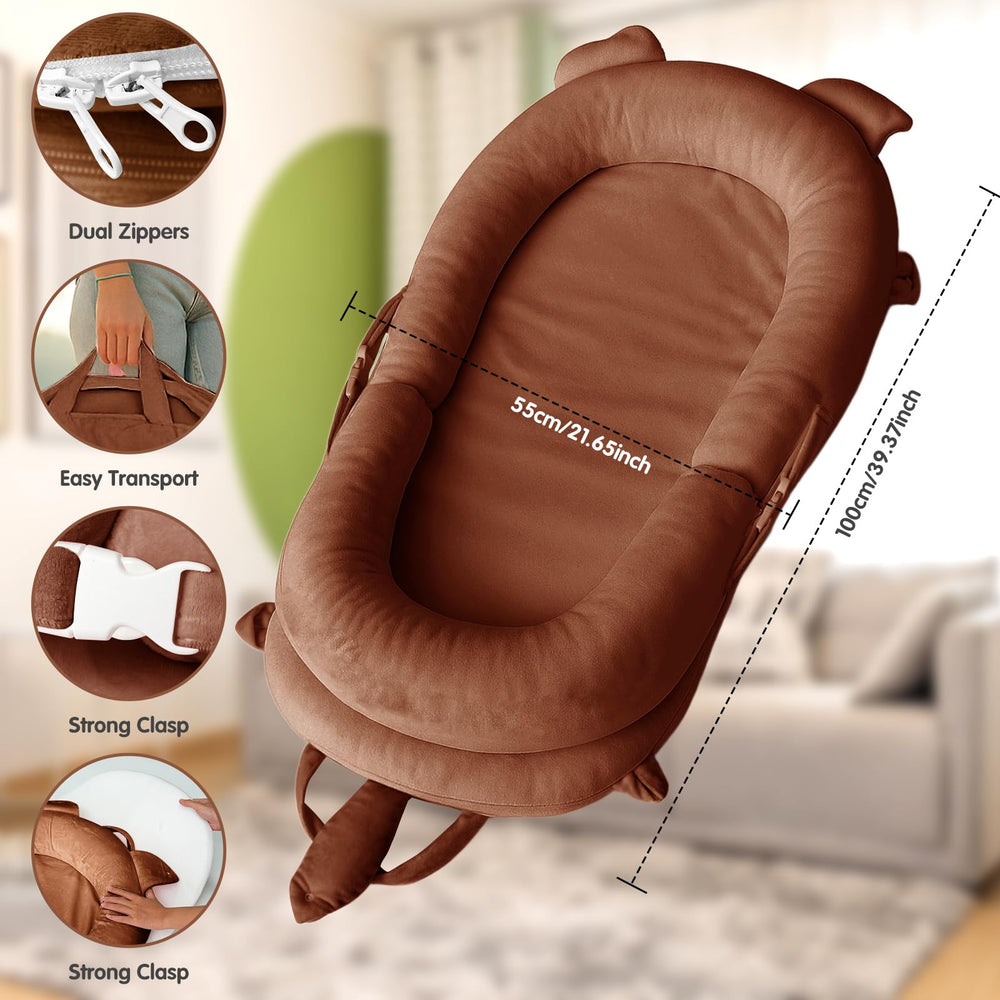 Banakshol lounger detachable cover facilitates quick cleaning after spills or messes.