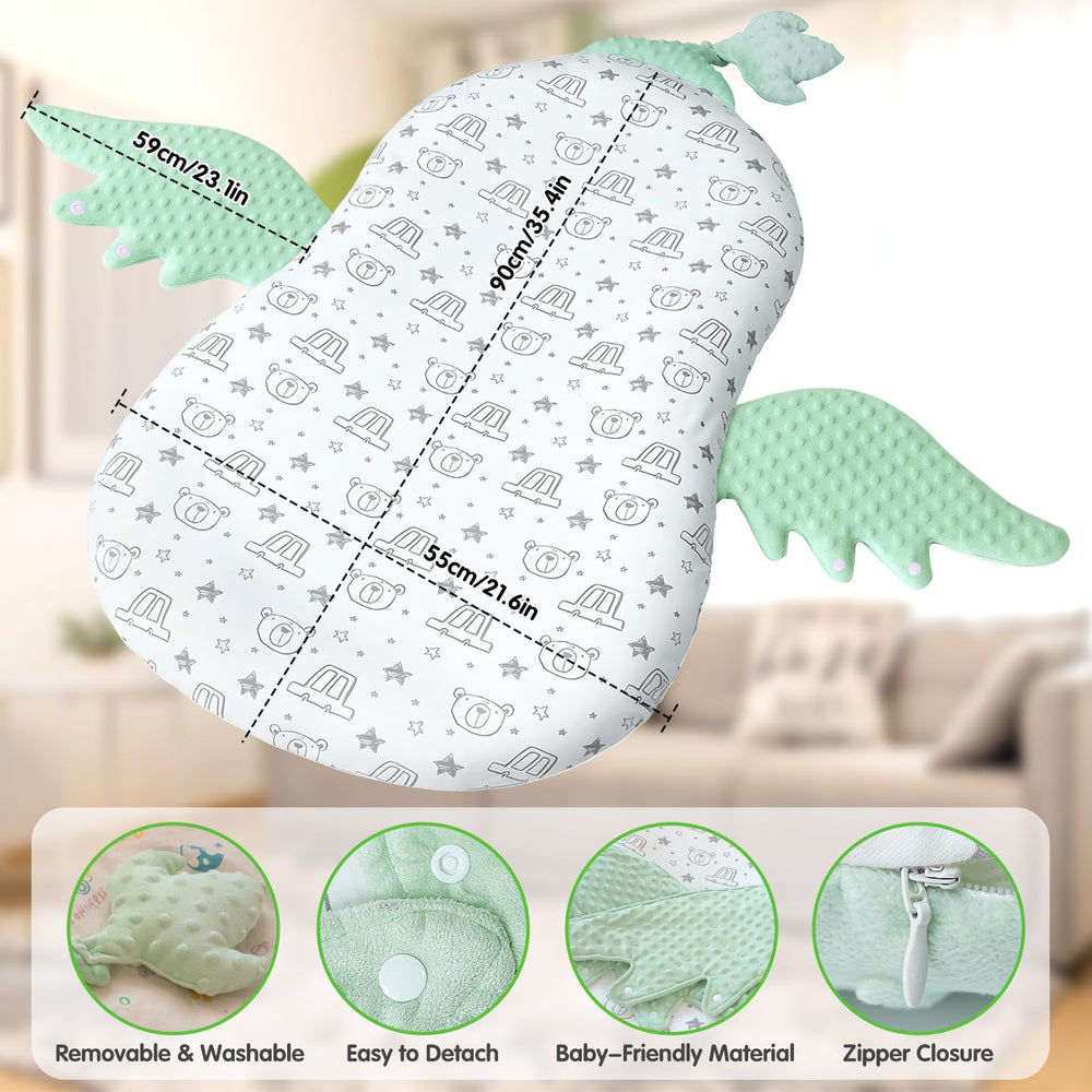 Banakshol baby lounger removable cover enabling easy cleaning.