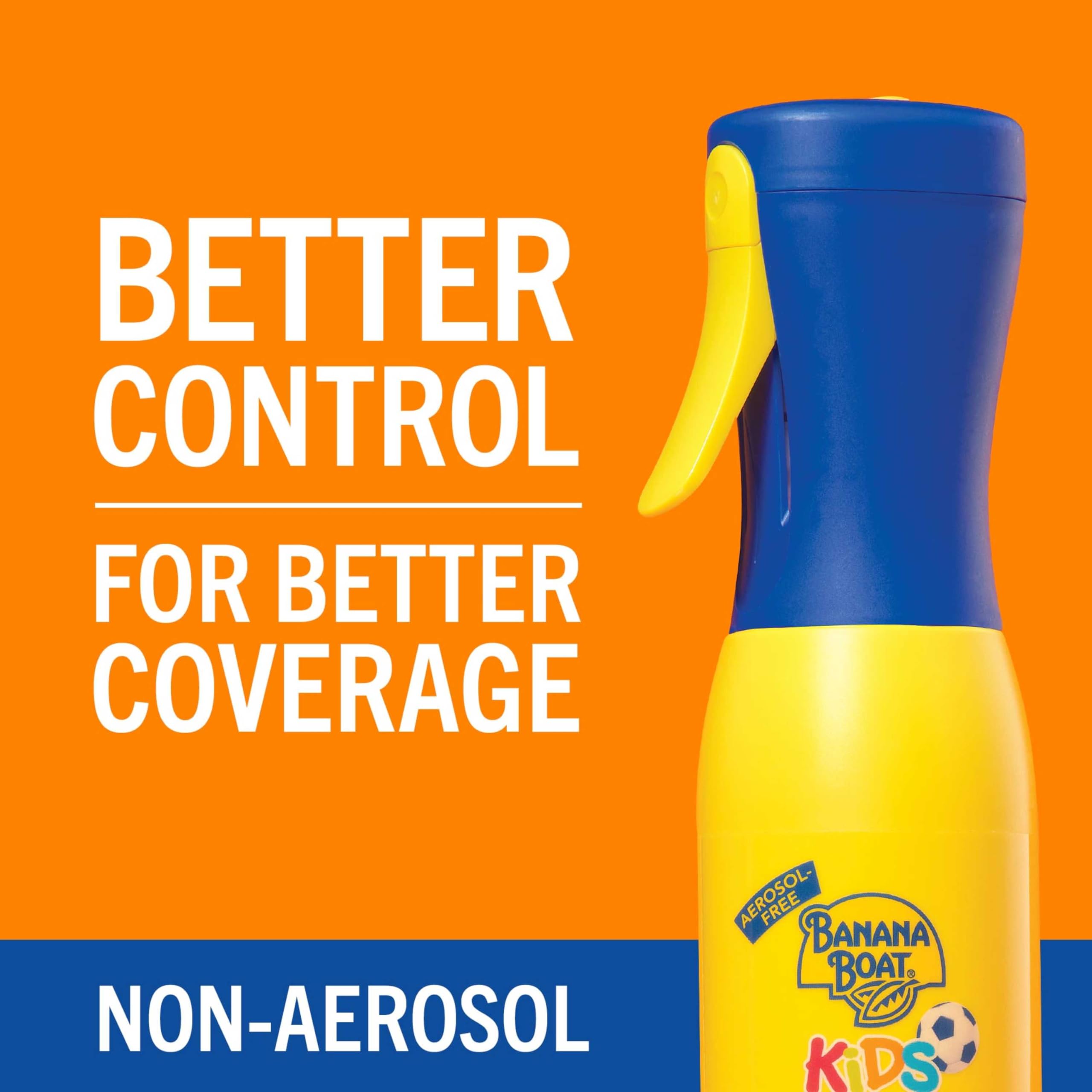 Banana Boat 360 Coverage Kids non-aerosol spray highlights eco-friendly sunscreen experience
