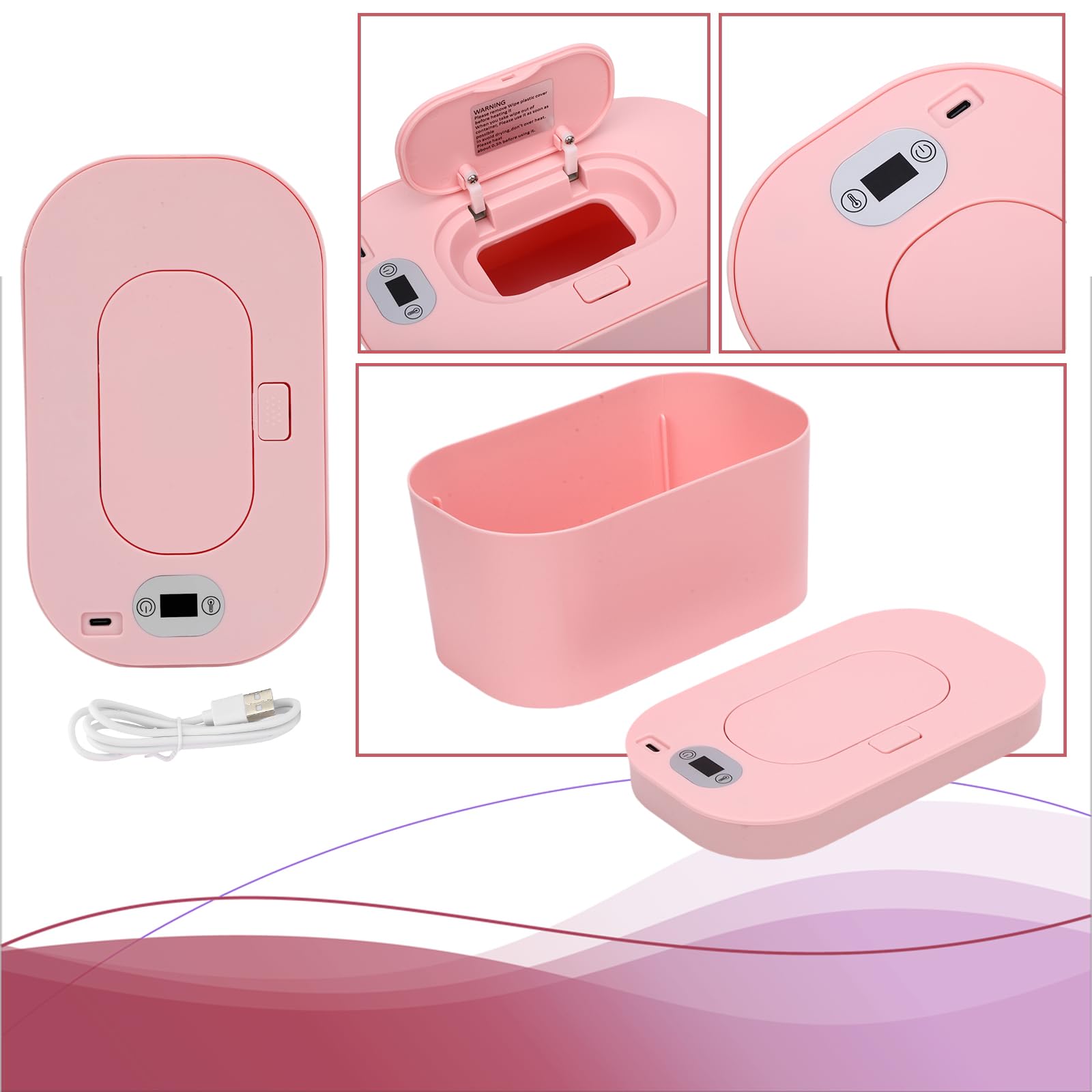 banapoy baby wipe warmer Roseate compact travel-ready design fits small spaces