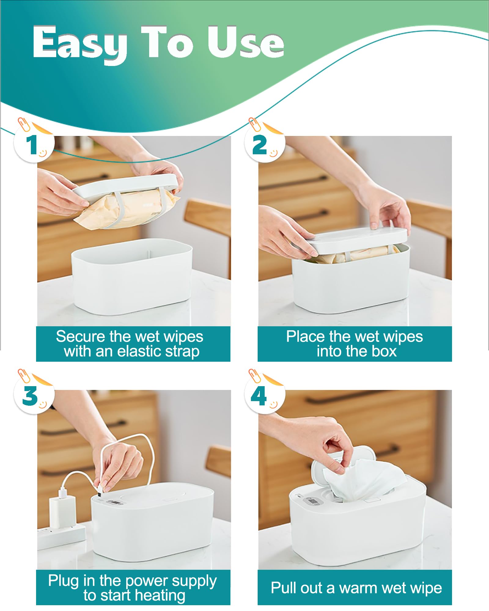 Banapoy wipe-warmer quick-heat delivers warm wipes in about 30 seconds