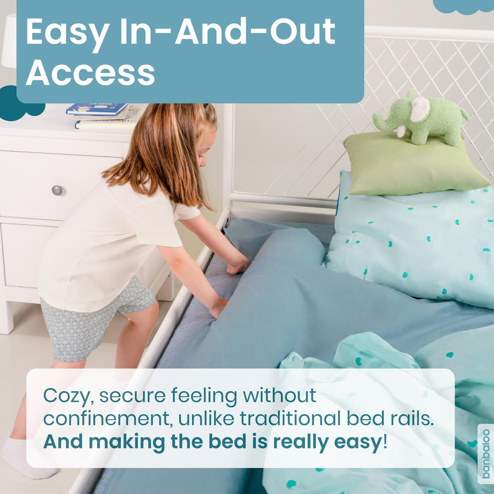 banbaloo bed bumper double non-slip system holds under the sheet