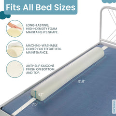 BANBALOO bed bumper removable cover emphasizes easy cleaning.