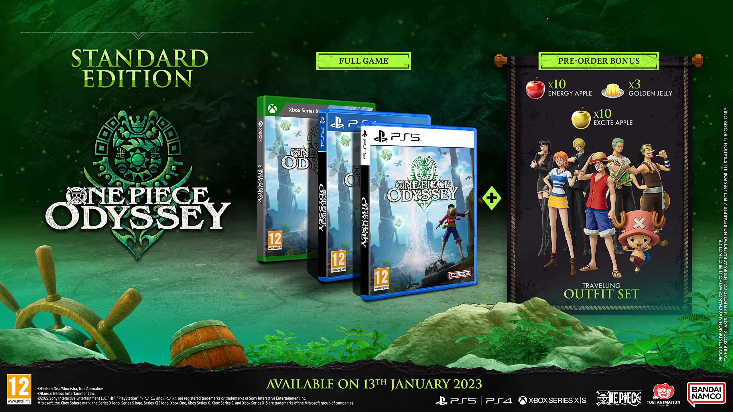 Bandai Namco One Piece Odyssey collector art appeals to fans and collectors.
