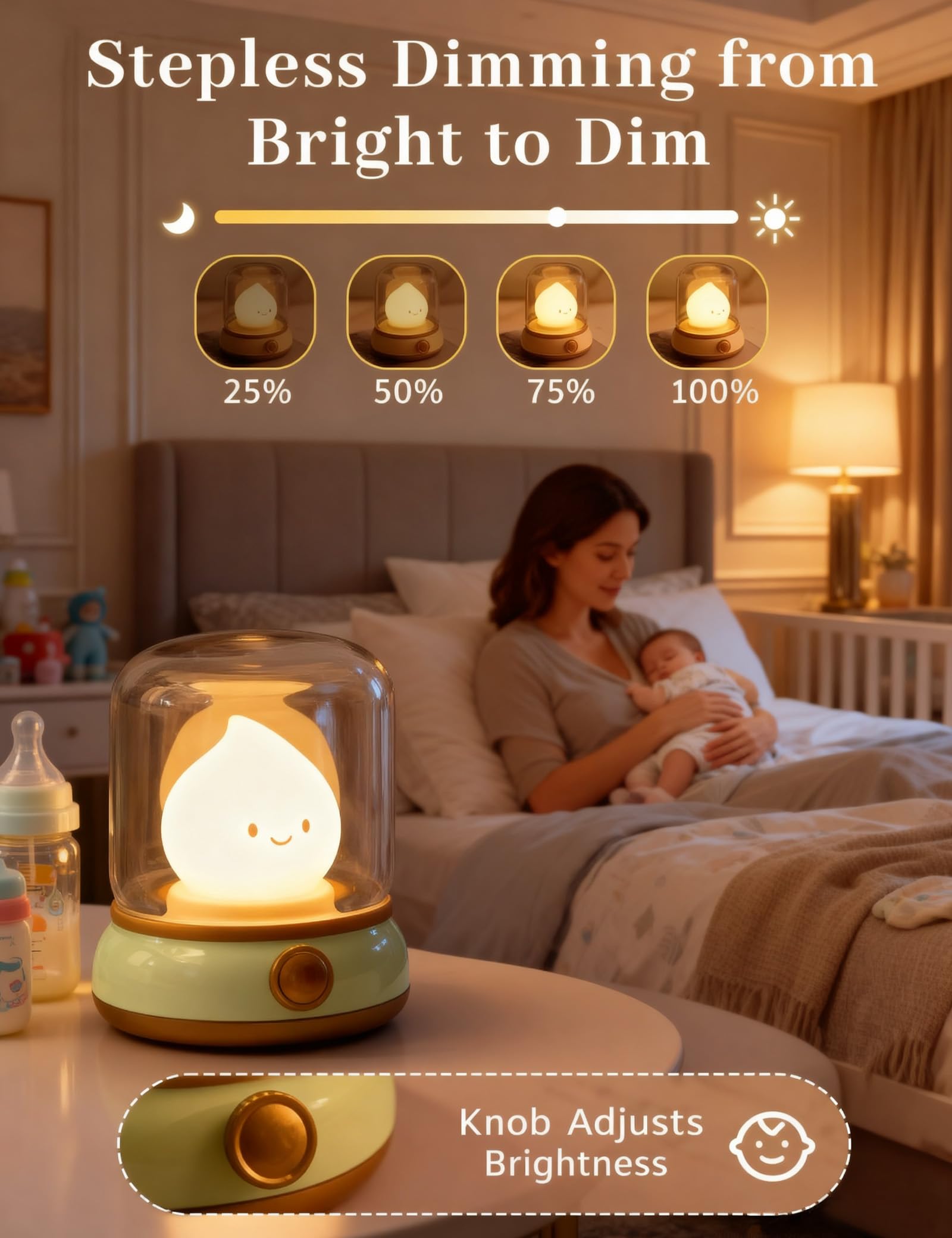 BANDIANCY rechargeable-night-light delivers cordless convenience for bedtime routines.