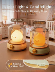 BANDIANCY silicone-flame-light features a safe, heat-free candle vibe for kids' rooms.