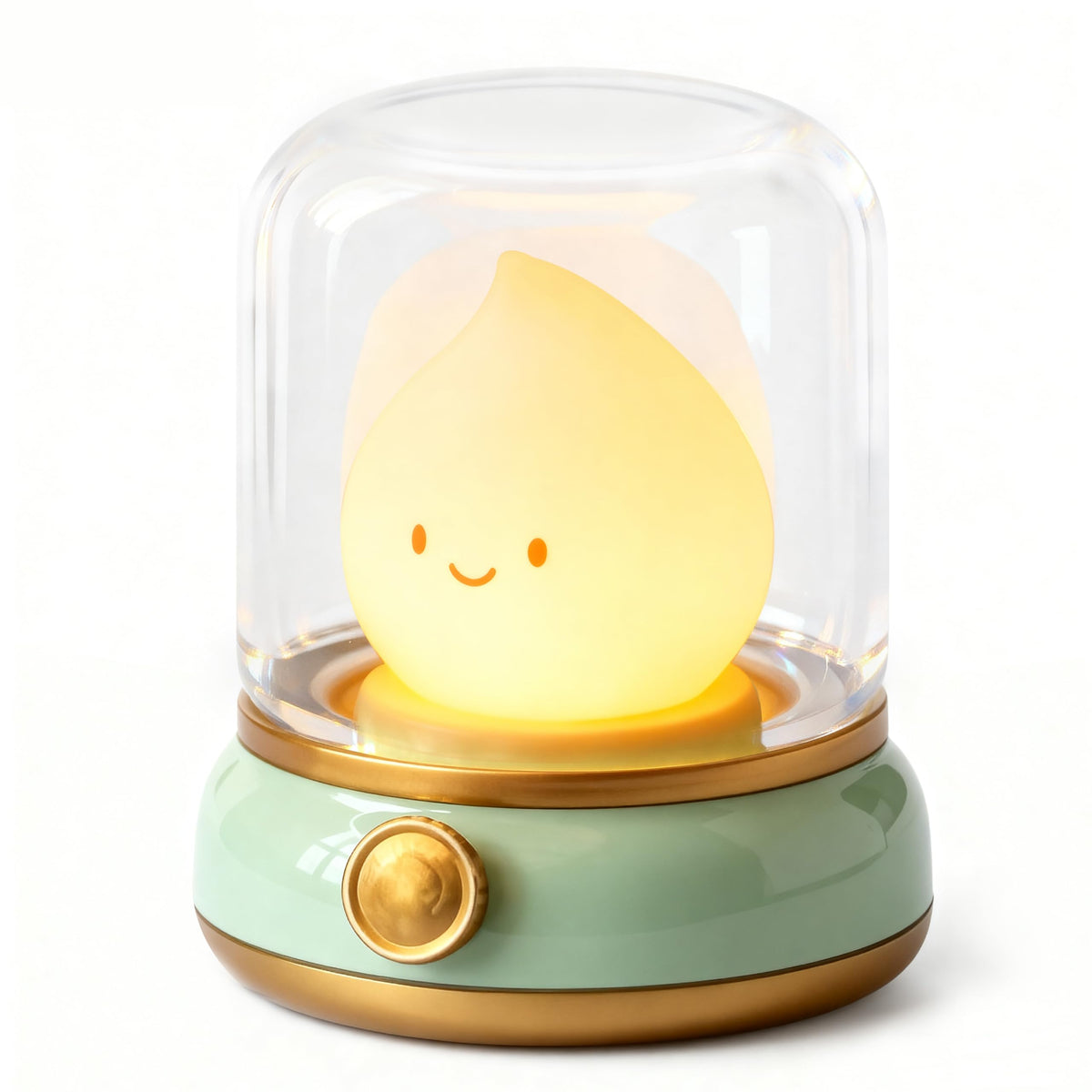 BANDIANCY smiley-lamp-table-on delivers gentle glow for reading and bedside ambiance.