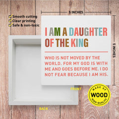 Banlai Christian nursery decor box sign stand display—easy to place on dresser or desk.