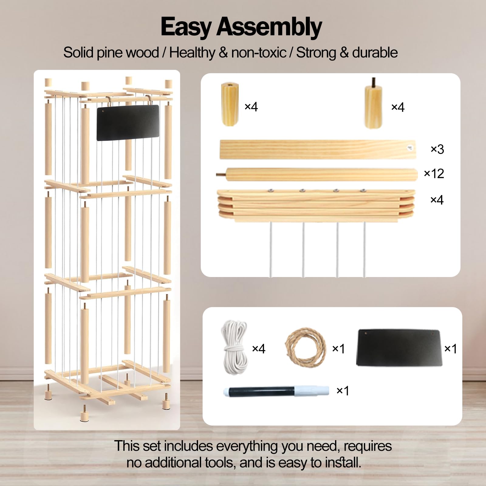 Banlilus space-saving design frees floor space in bedrooms and playrooms