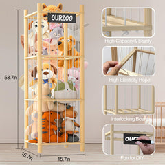 Banlilus wooden-toy-organizer three-tier design elevates room organization