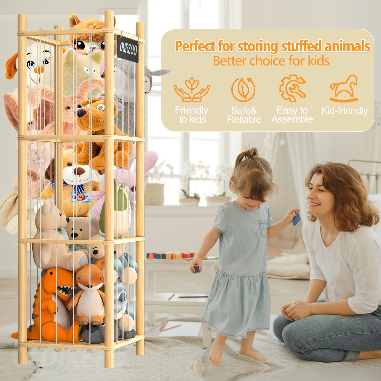 Banlilus wooden construction emphasizes natural pine and steel screws for durability