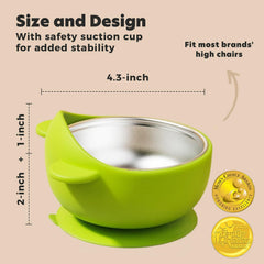 Bantroplis ultra-strong suction base grips the highchair to prevent spills.