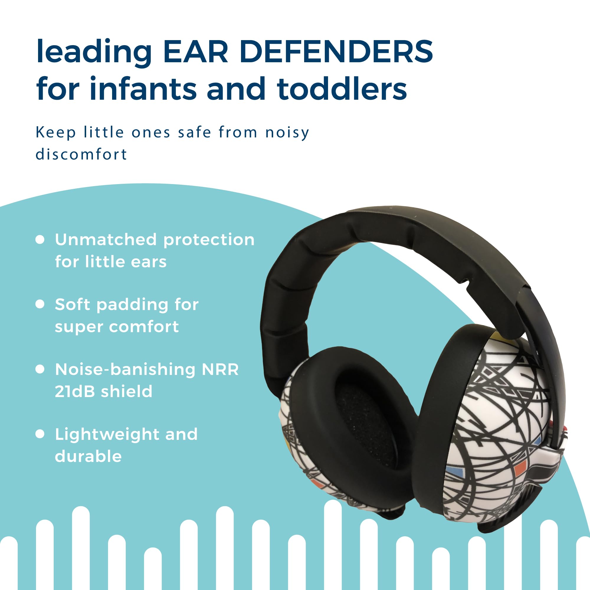 BANZ baby earmuffs adjustable headband extended for growing children