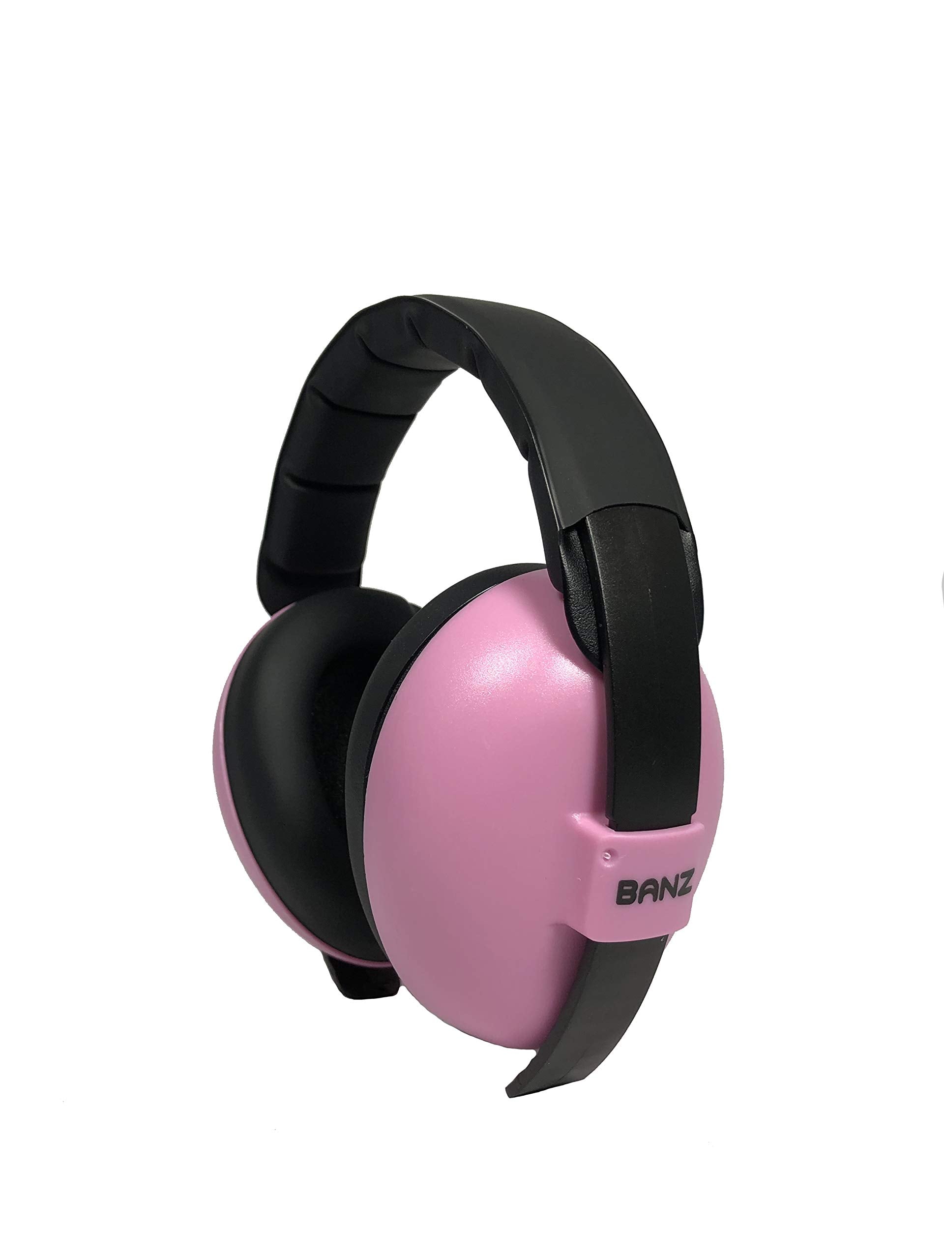BANZ foam padding close-up highlighting cushioned comfort against noise.