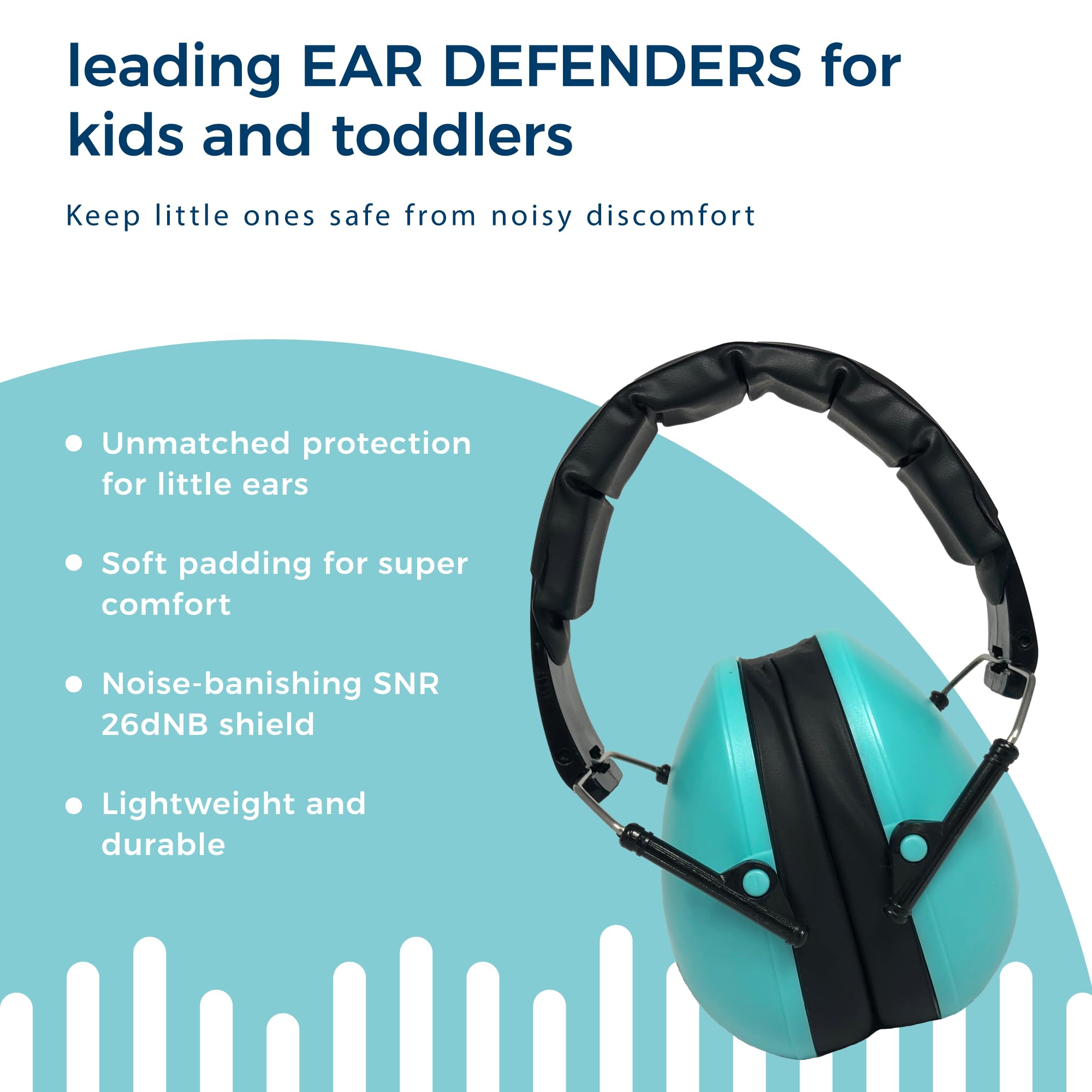 BANZ Baby Earmuffs leather-cover headband offers soft, durable comfort