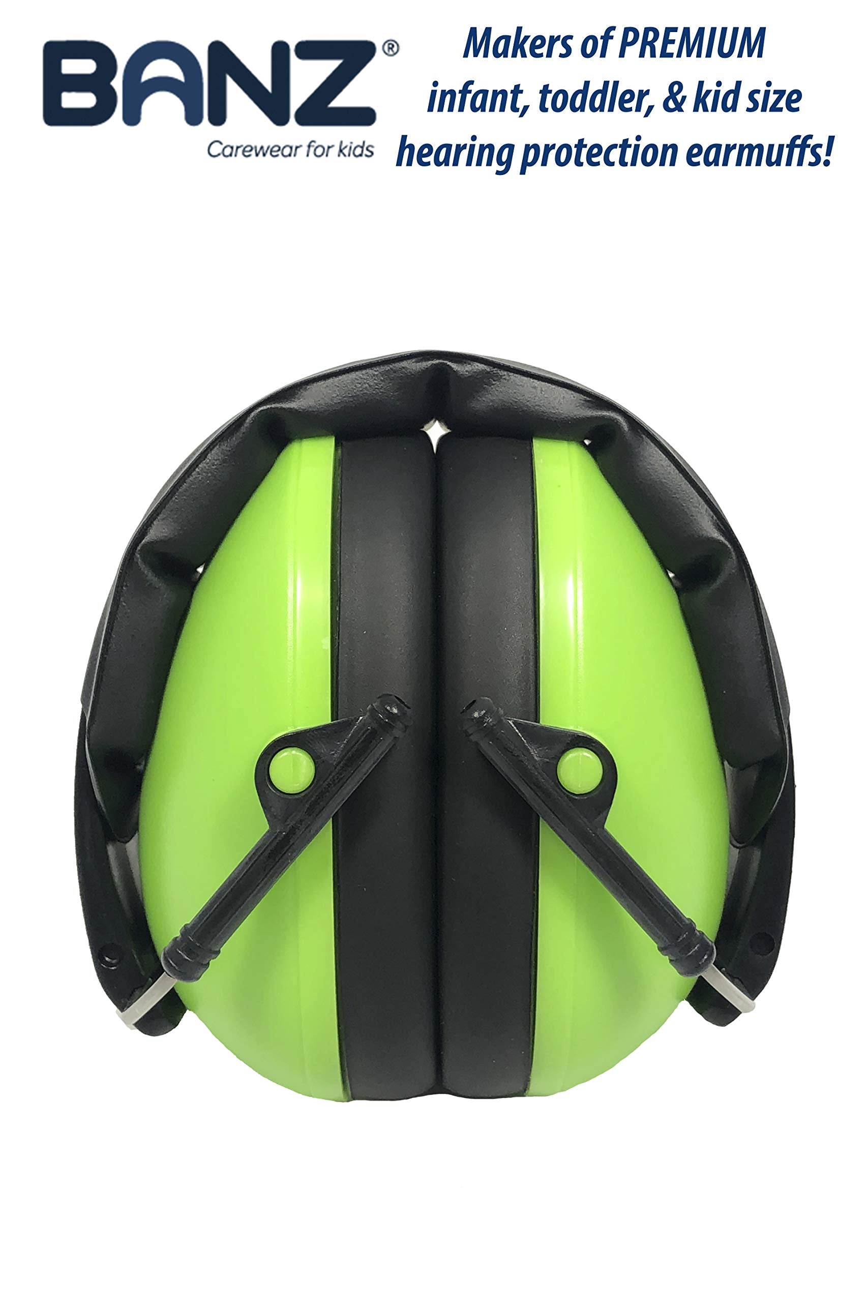 BANZ Baby earmuffs in use at a concert demonstrating noise reduction.