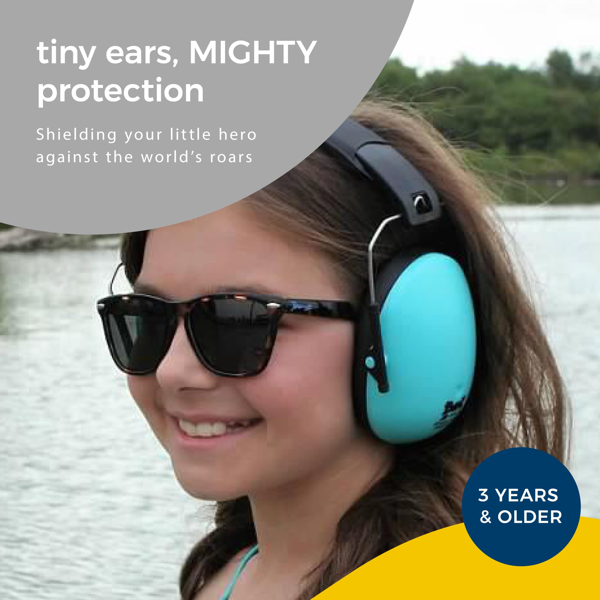 BANZ Baby Earmuffs with low-profile design reduce bulk for kids