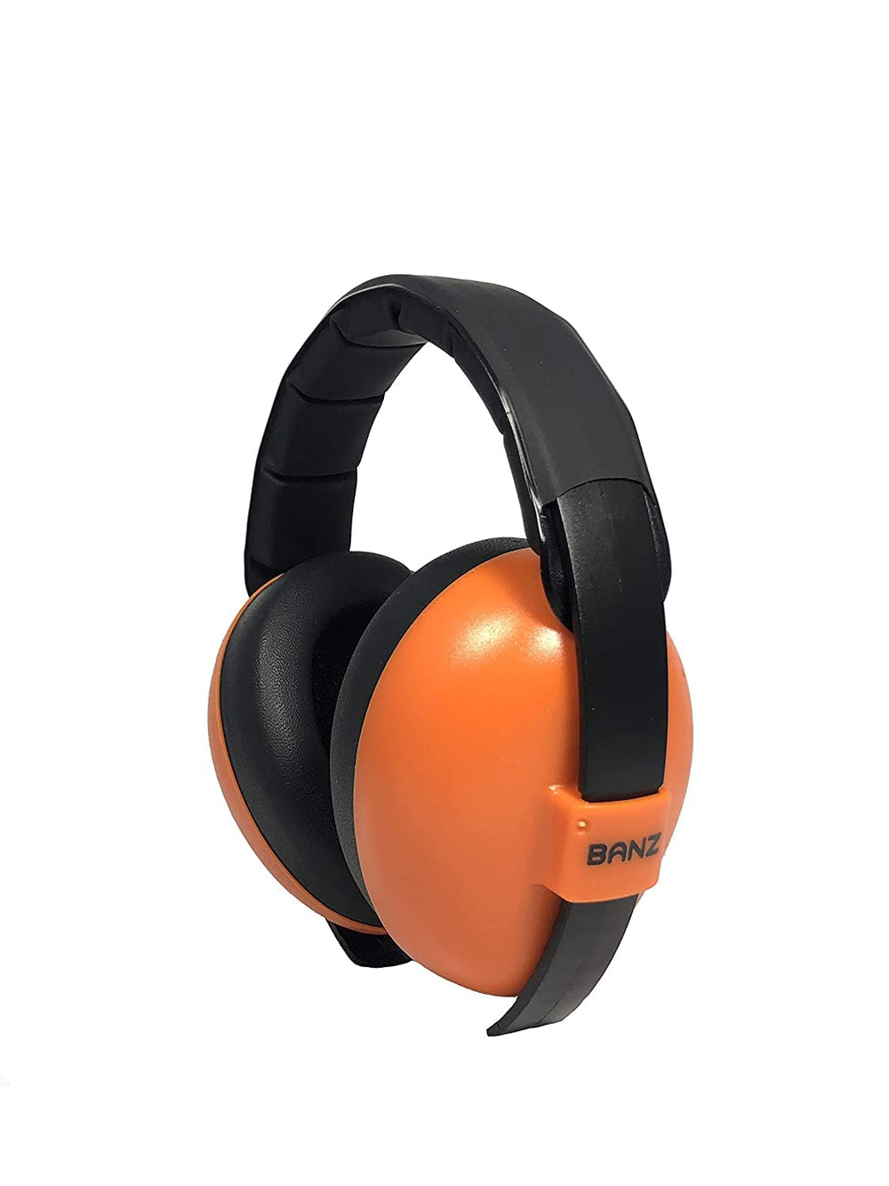 BANZ Baby Earmuffs close-up demonstrating compact, comfortable design with NRR 31dB for infant protection and everyday wear.