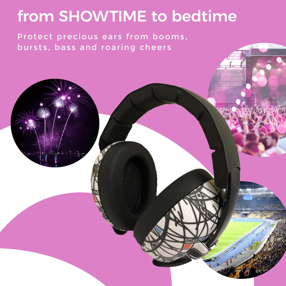 BANZ Baby Earmuffs UV-guarded shell for safer outdoor use