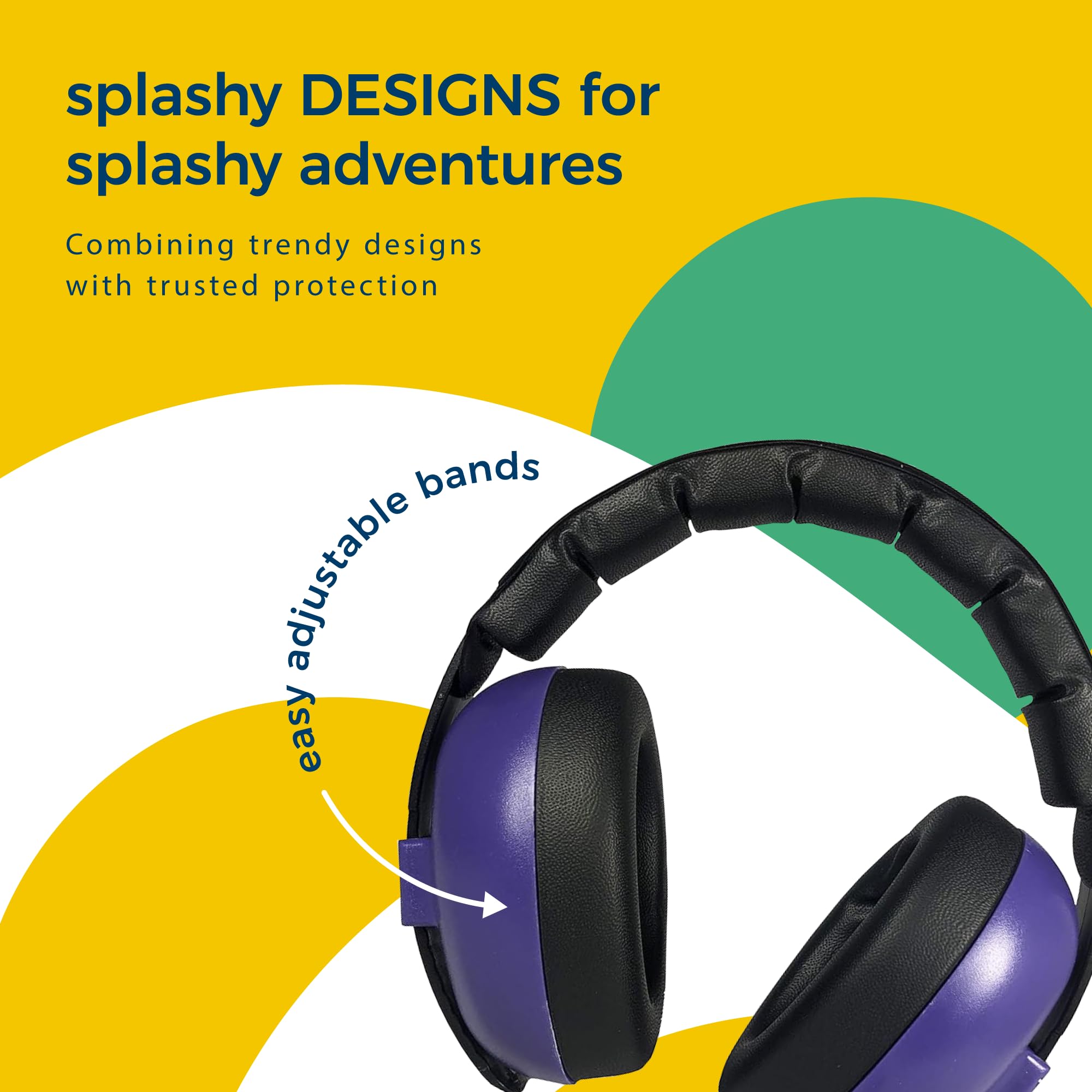 BANZ earmuffs pictured during travel reduce noise in airports.