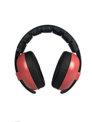 BANZ infant earmuffs maroon adjustable headband for secure growing fit.