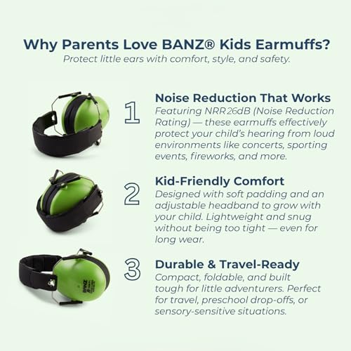 BANZ packaging for infant earmuffs and quick setup