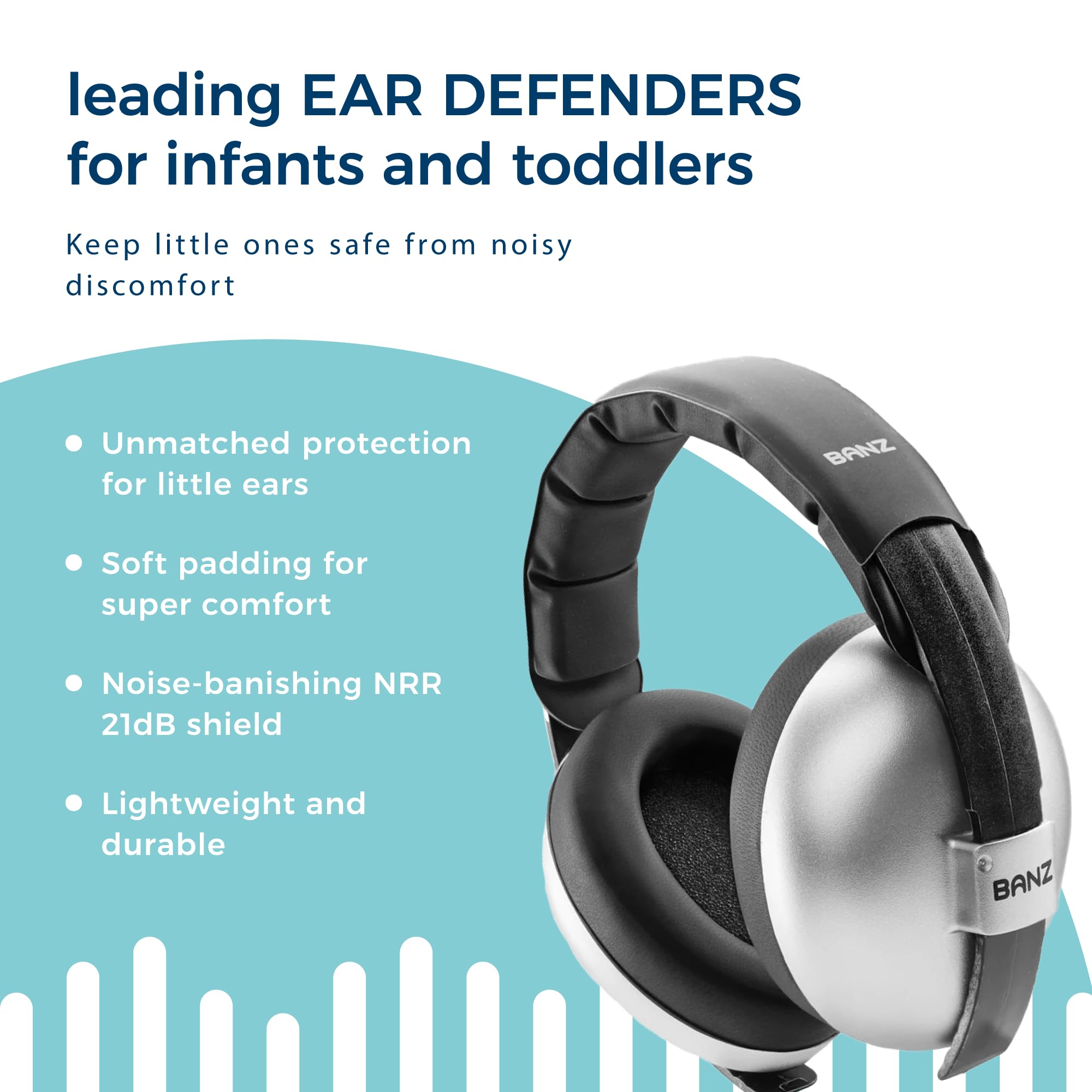 BANZ padding closeup highlights plush interior for comfortable, extended wear.