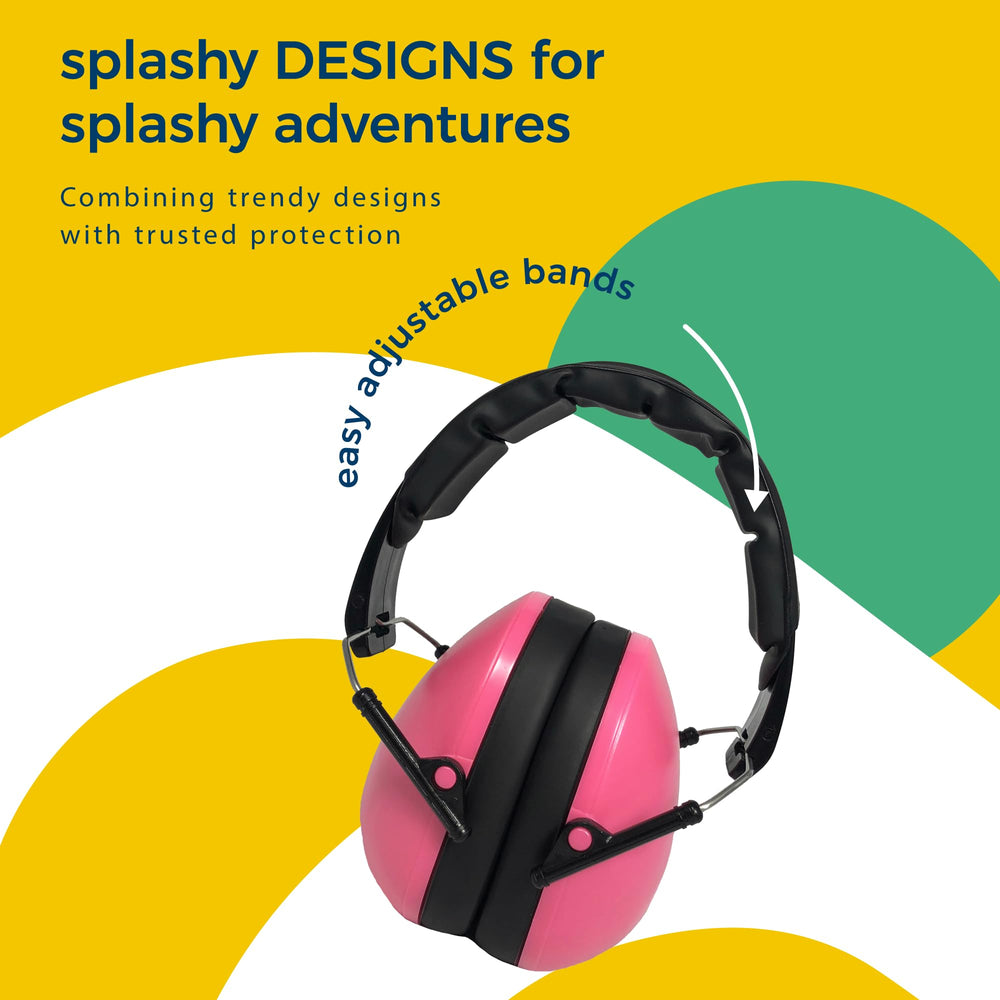 BANZ Kids earmuffs folded for travel, easy to carry on adventures.