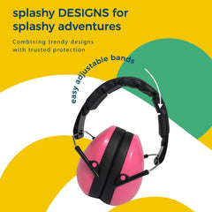 BANZ Kids earmuffs folded for travel, easy to carry on adventures.