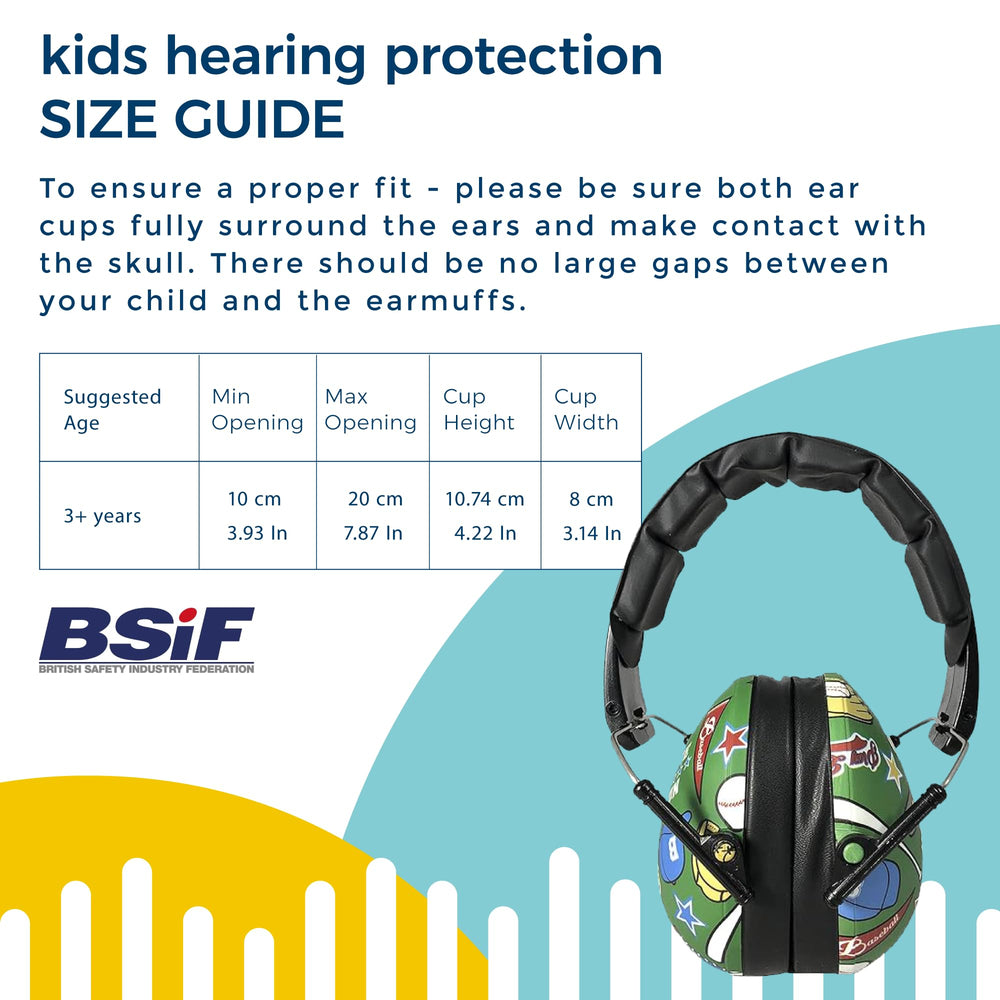 BANZ Kids Headphones UV-guard shell adds durable safety for outdoor events.