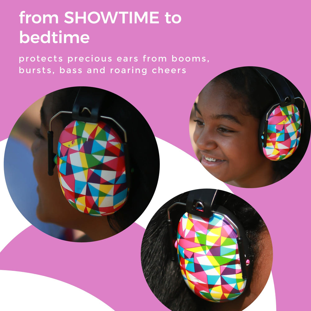 BANZ Kidz Earmuffs Prism headband cover delivering skin-friendly comfort