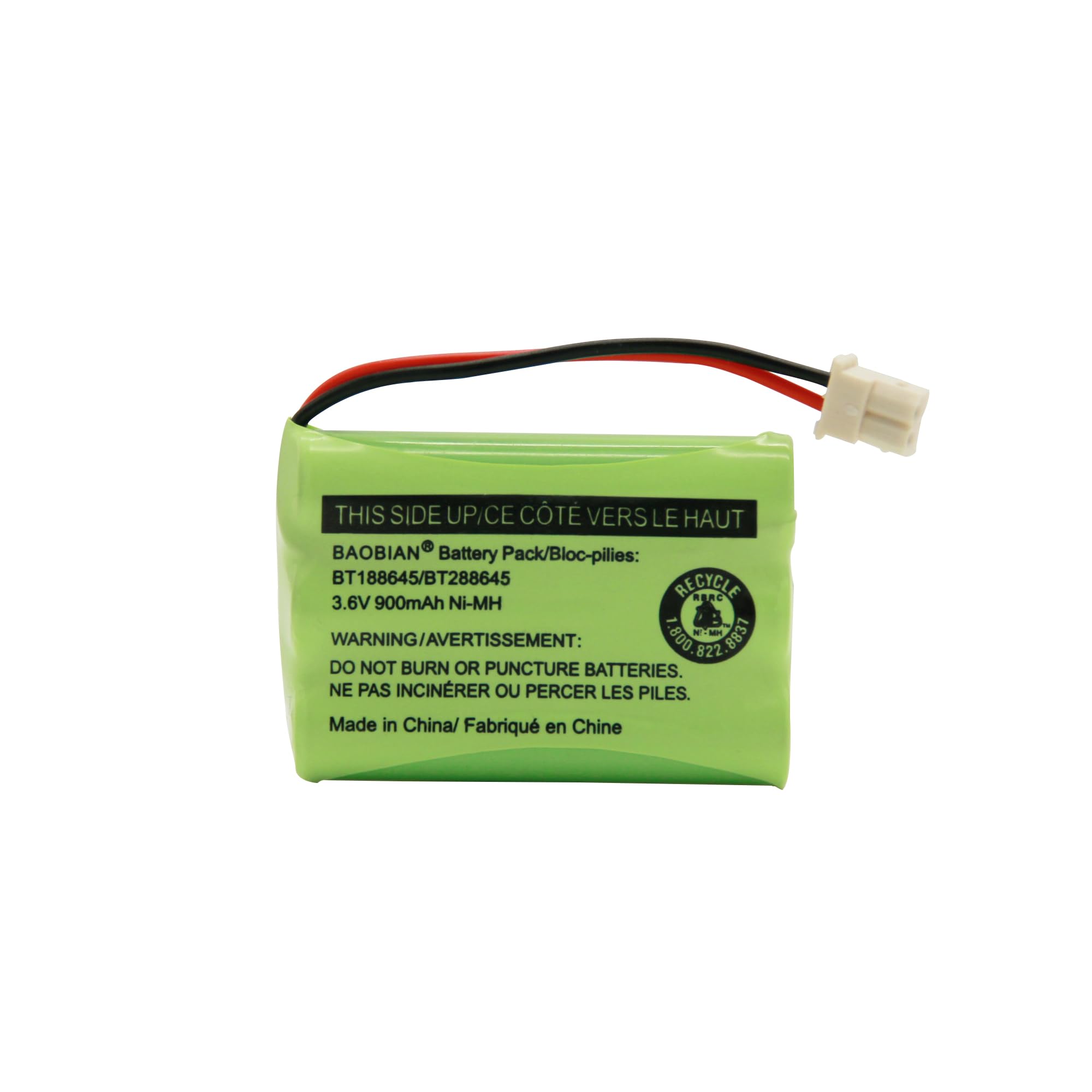 Baobian battery-pack packaging and label shown for reliable replacement.
