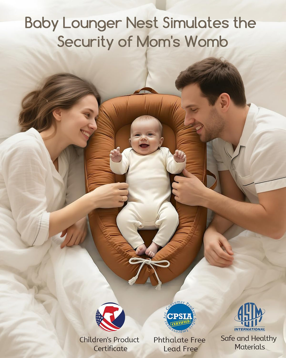 Baobrava breathable cotton cover demonstrates airy fabric ideal for daytime naps.
