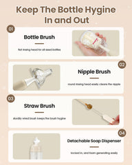 Baobrava nipple brush targets hard-to-reach areas for thorough nipple cleaning.
