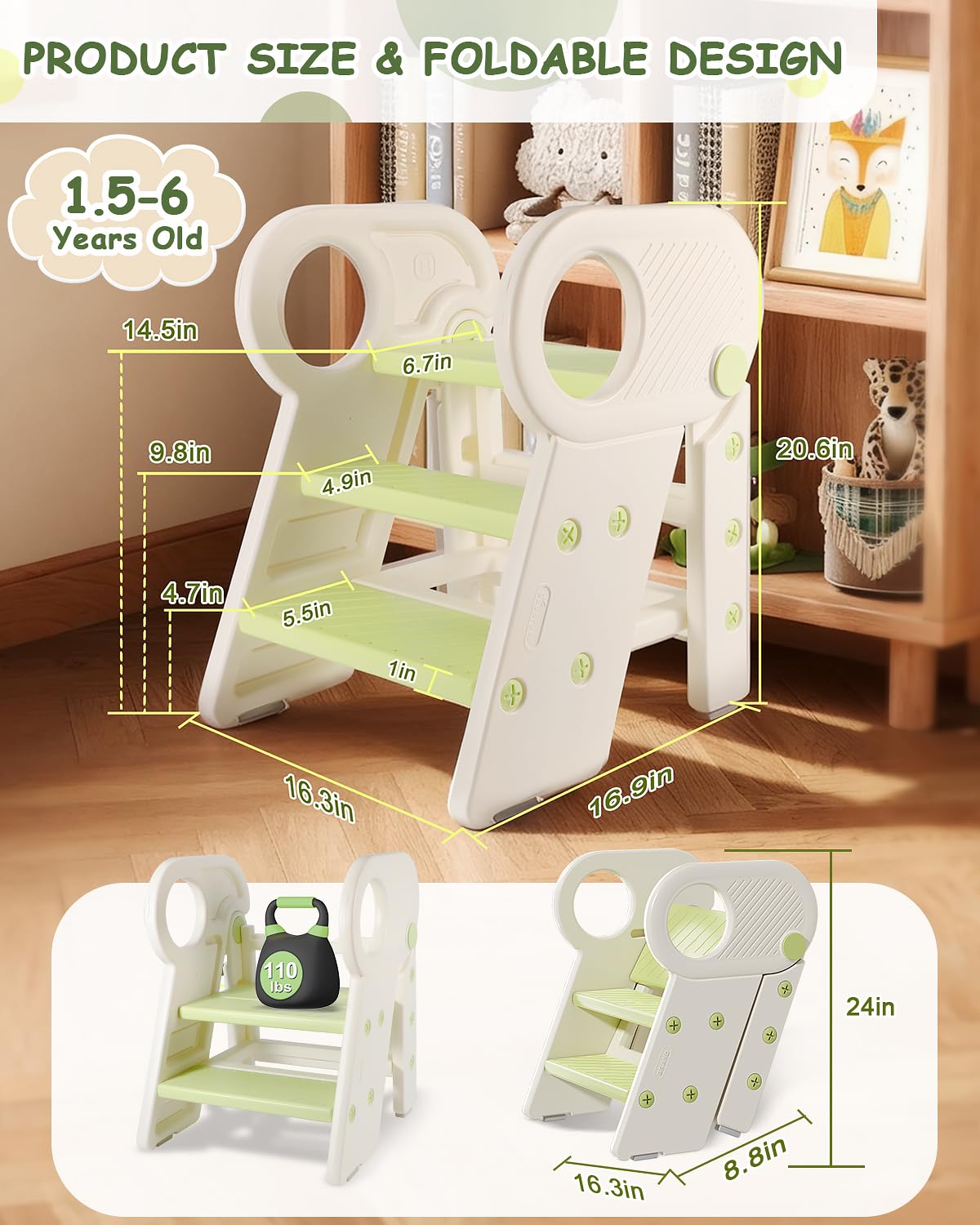 Baobrava ideal for toilet training moments and pedestal height access