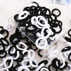 BAOLI black and white hair ties bundle for versatile, everyday styling.